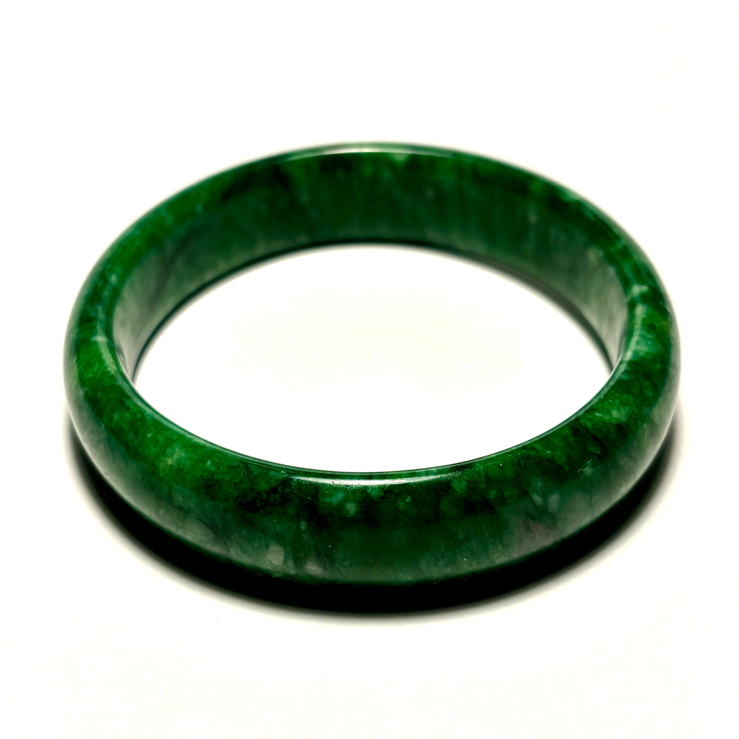 Green Jasper Bangle Bracelet