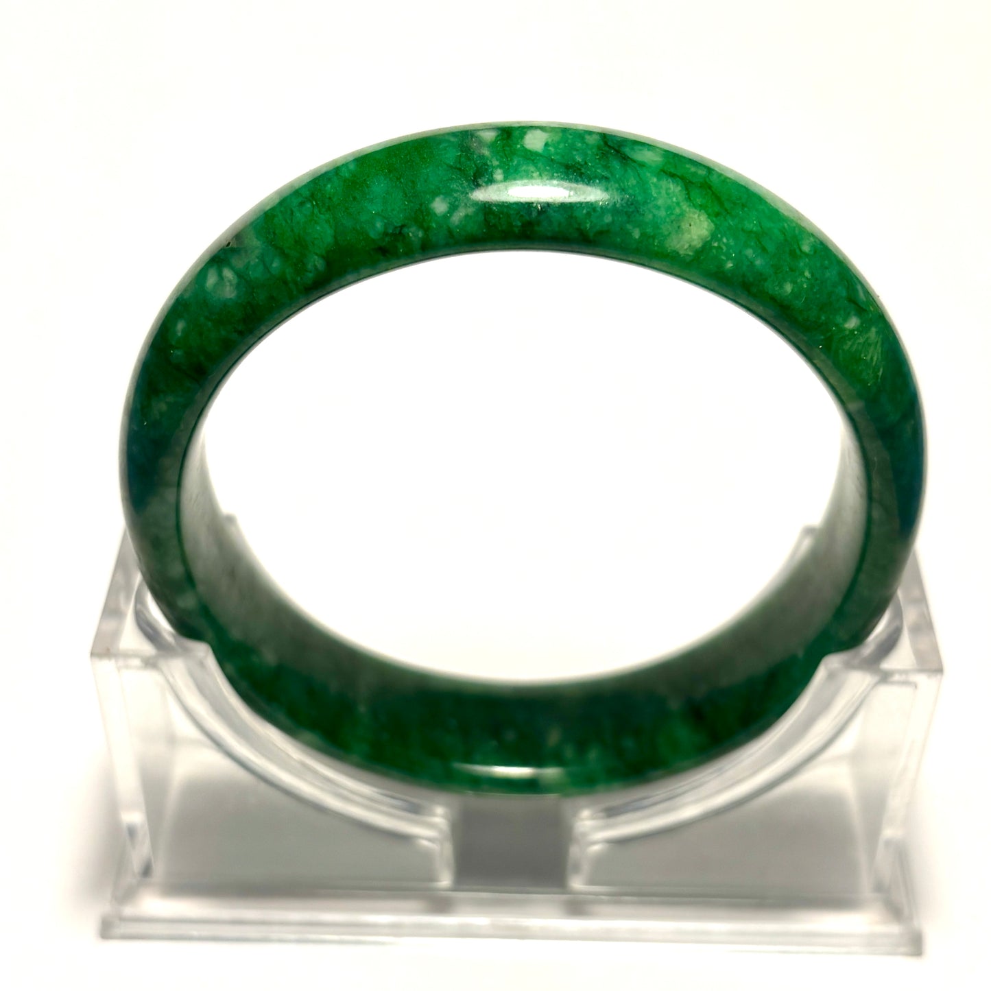 Green Jasper Bangle Bracelet