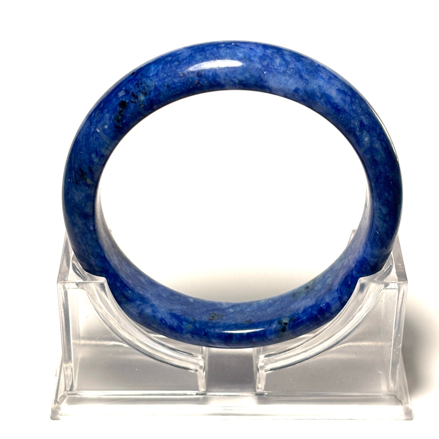 Blue Jasper Stone Bangle Bracelet