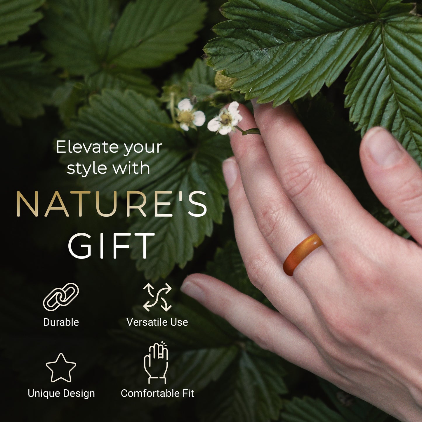 orange agate ring, sacral chakra stone by whitestone jewelry co.