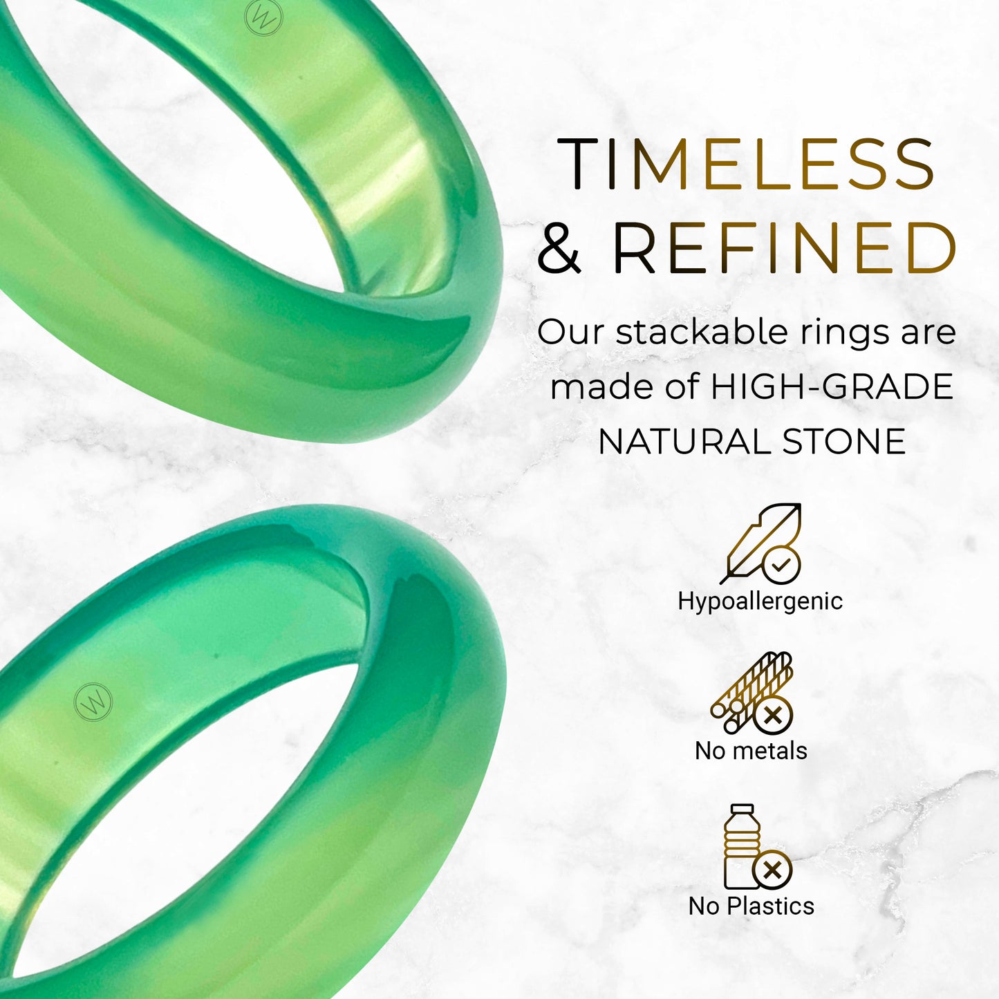 griffith green agate band by whitestone jewelry co.