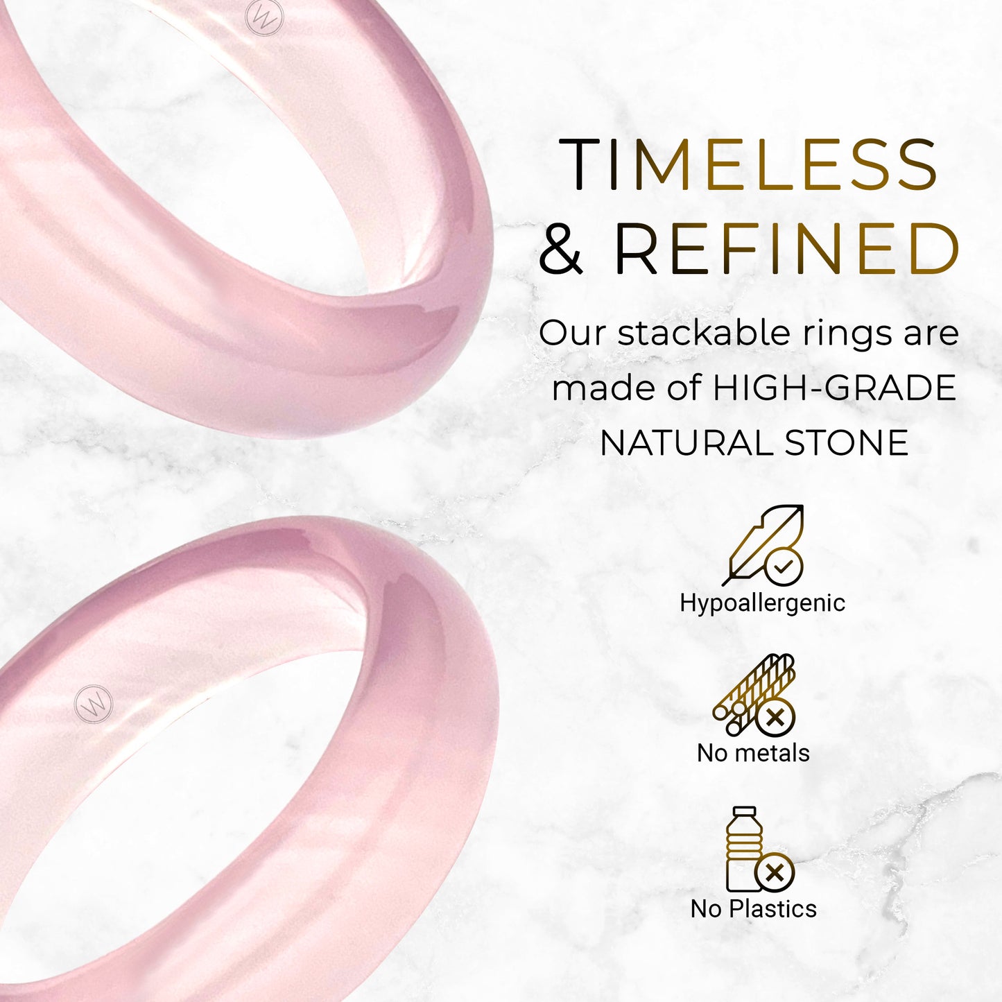 palisades pink agate ring by whitestone jewelry co.