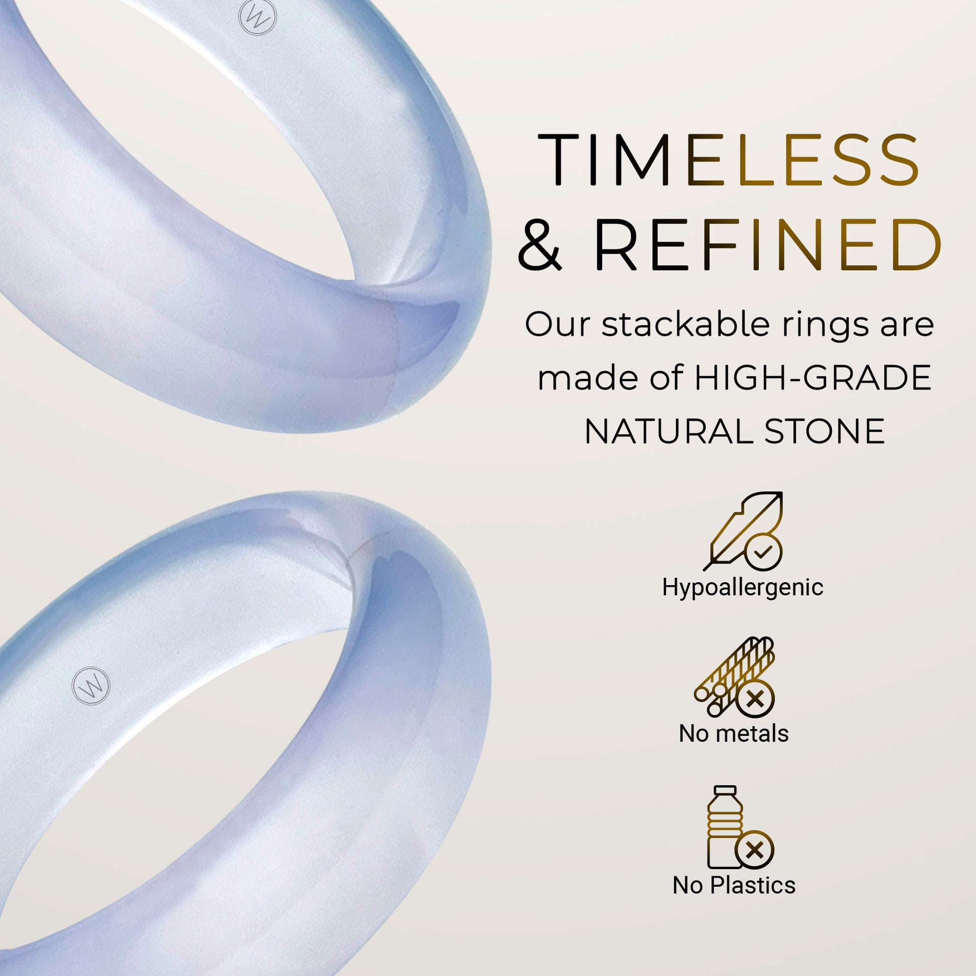 blue agate ring, throat chakra stone by whitestone jewelry co.
