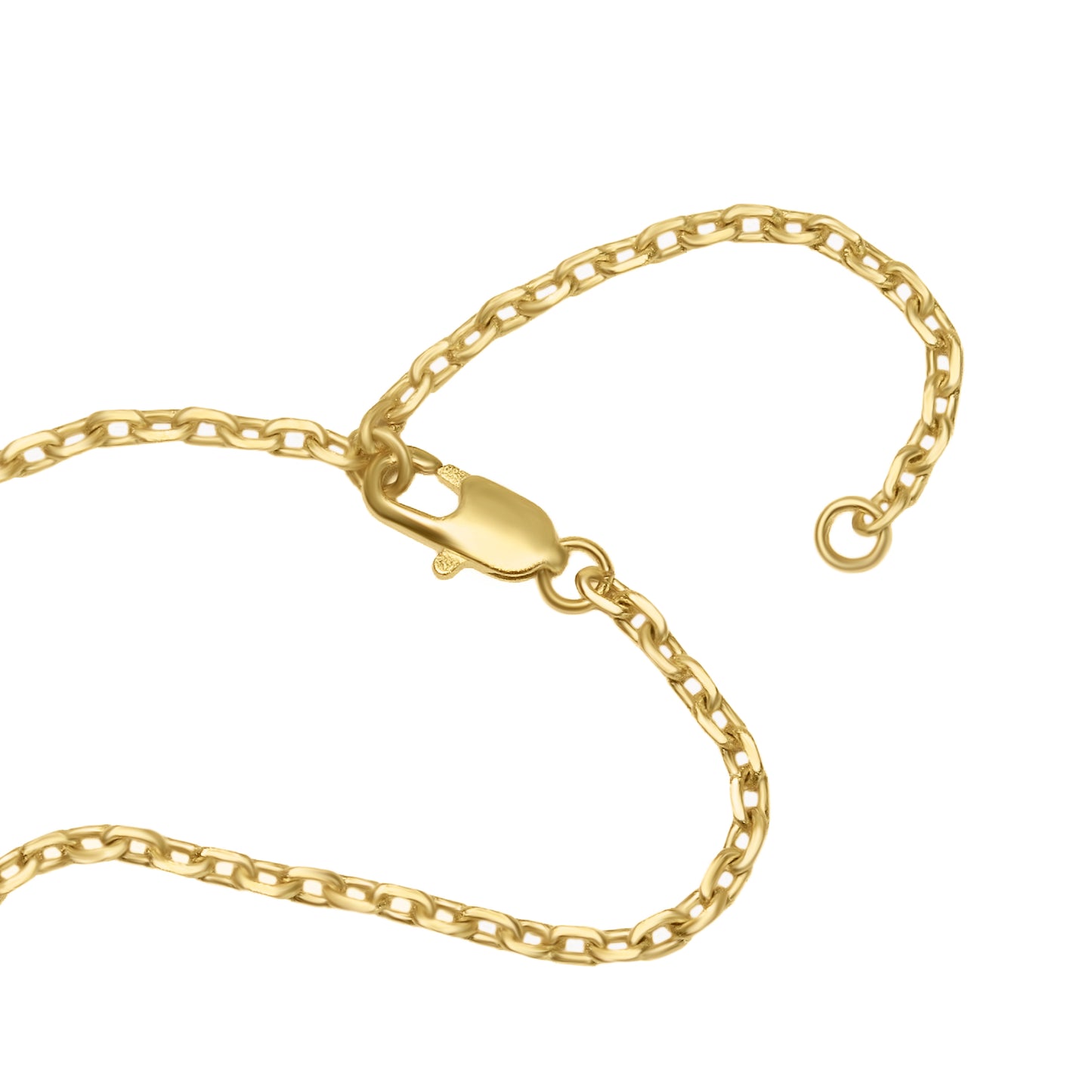 Nura Pendant Necklace, Satin 18K Gold, 18-20" Chain, Natural Gemstone, Designed in Italy