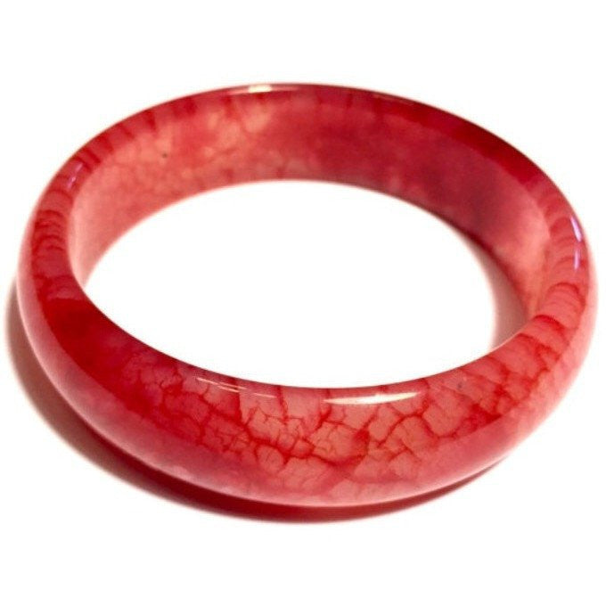 Chicken Blood Jade Bangle Bracelet-Whitestone Jewelry Co.