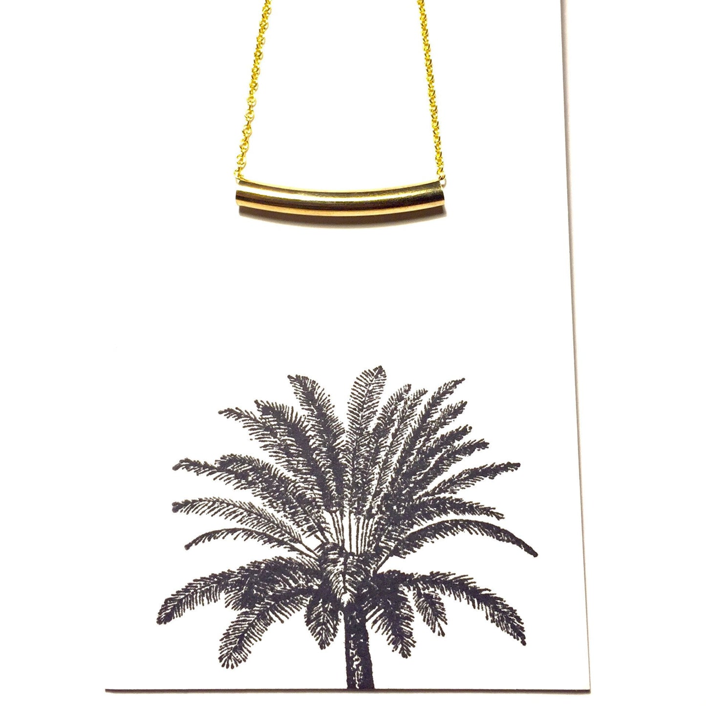 Gold Bar Arc Necklace-Whitestone Jewelry Co.