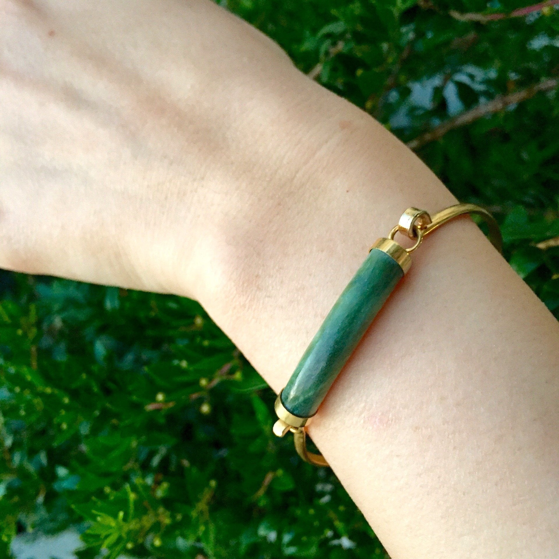 Jade Tension Cuff Bracelet-Whitestone Jewelry Co.