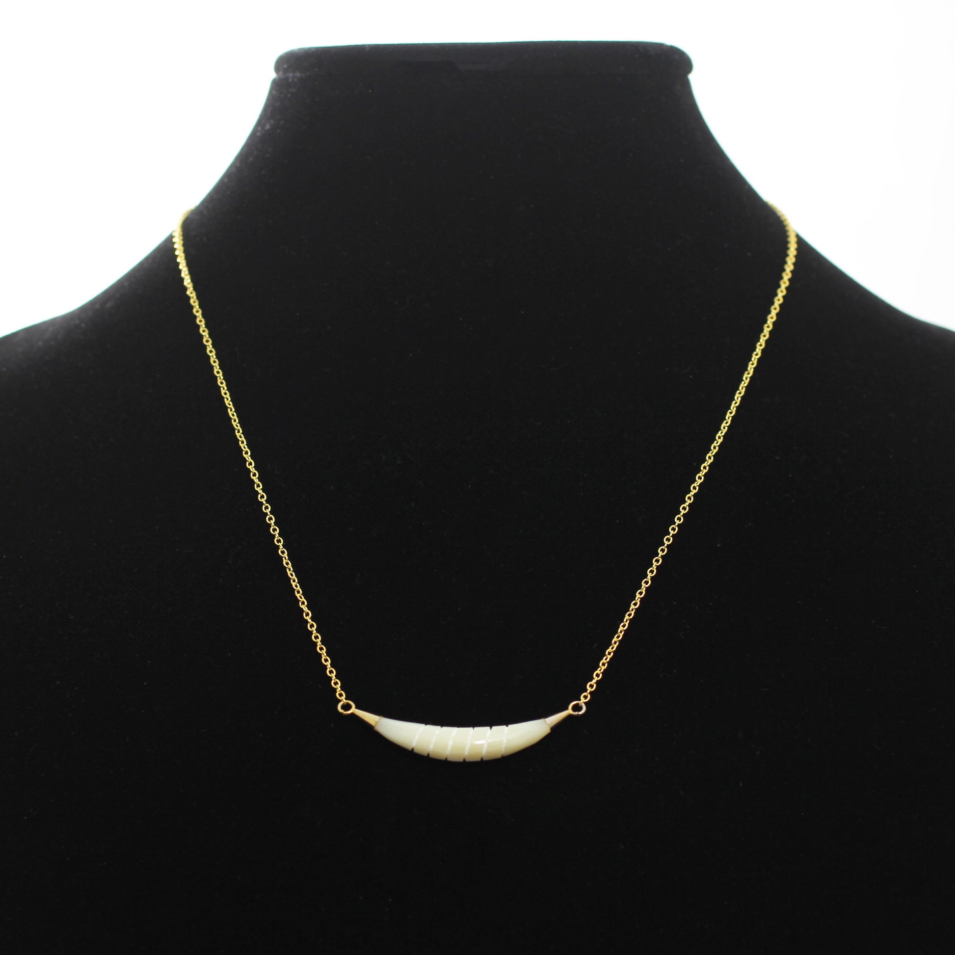 Mother of Pearl Gold Necklace-Whitestone Jewelry Co.