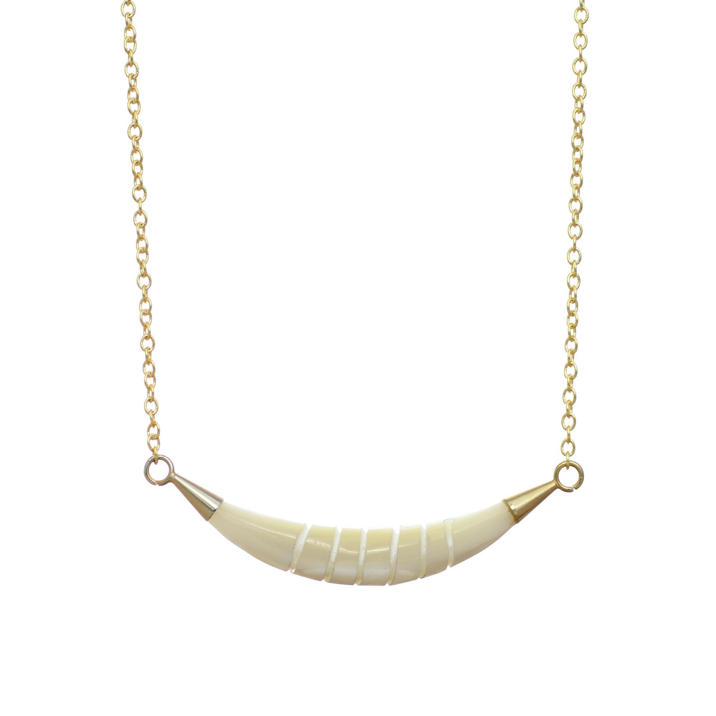 Mother of Pearl Gold Necklace-Whitestone Jewelry Co.