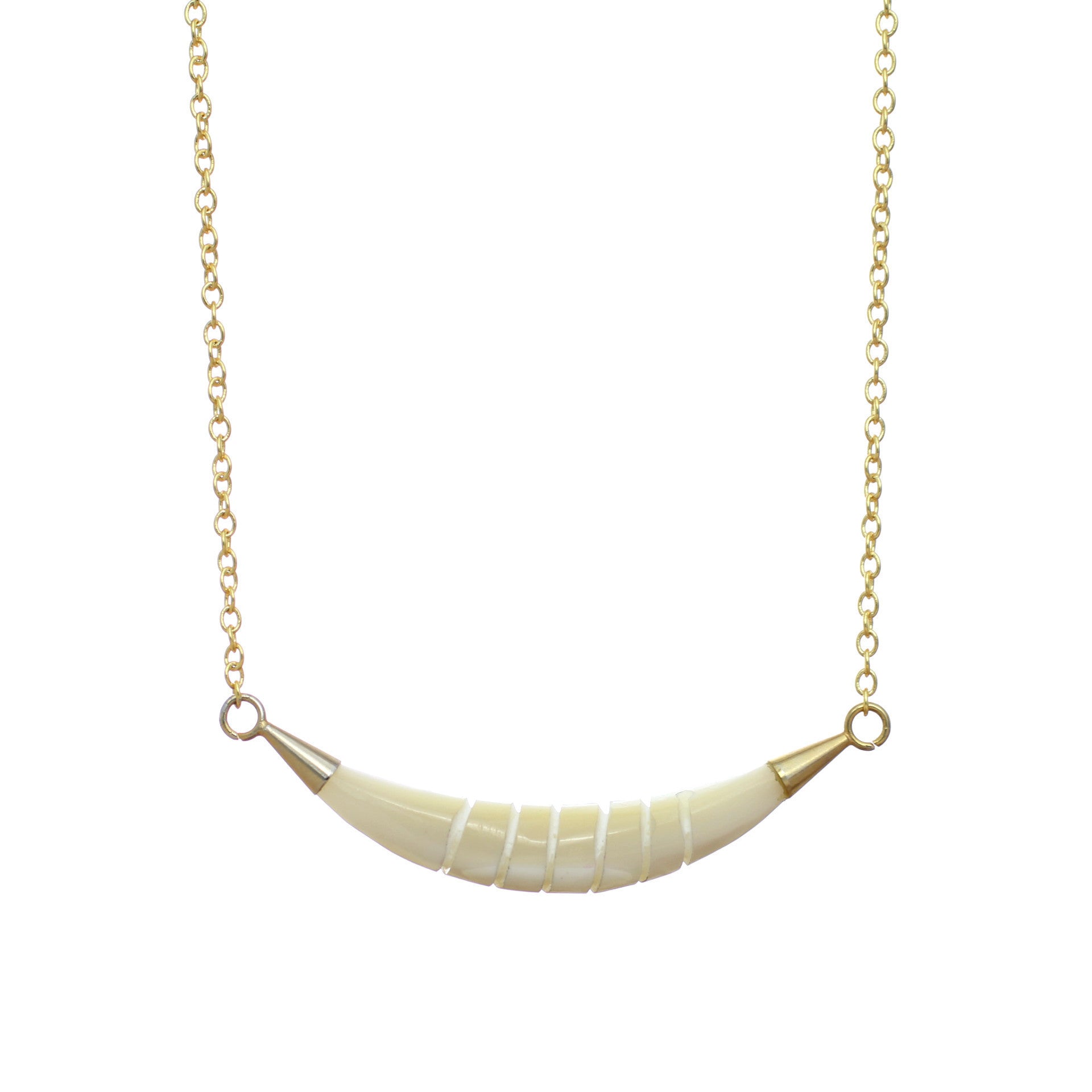 Mother of Pearl Gold Necklace-Whitestone Jewelry Co.