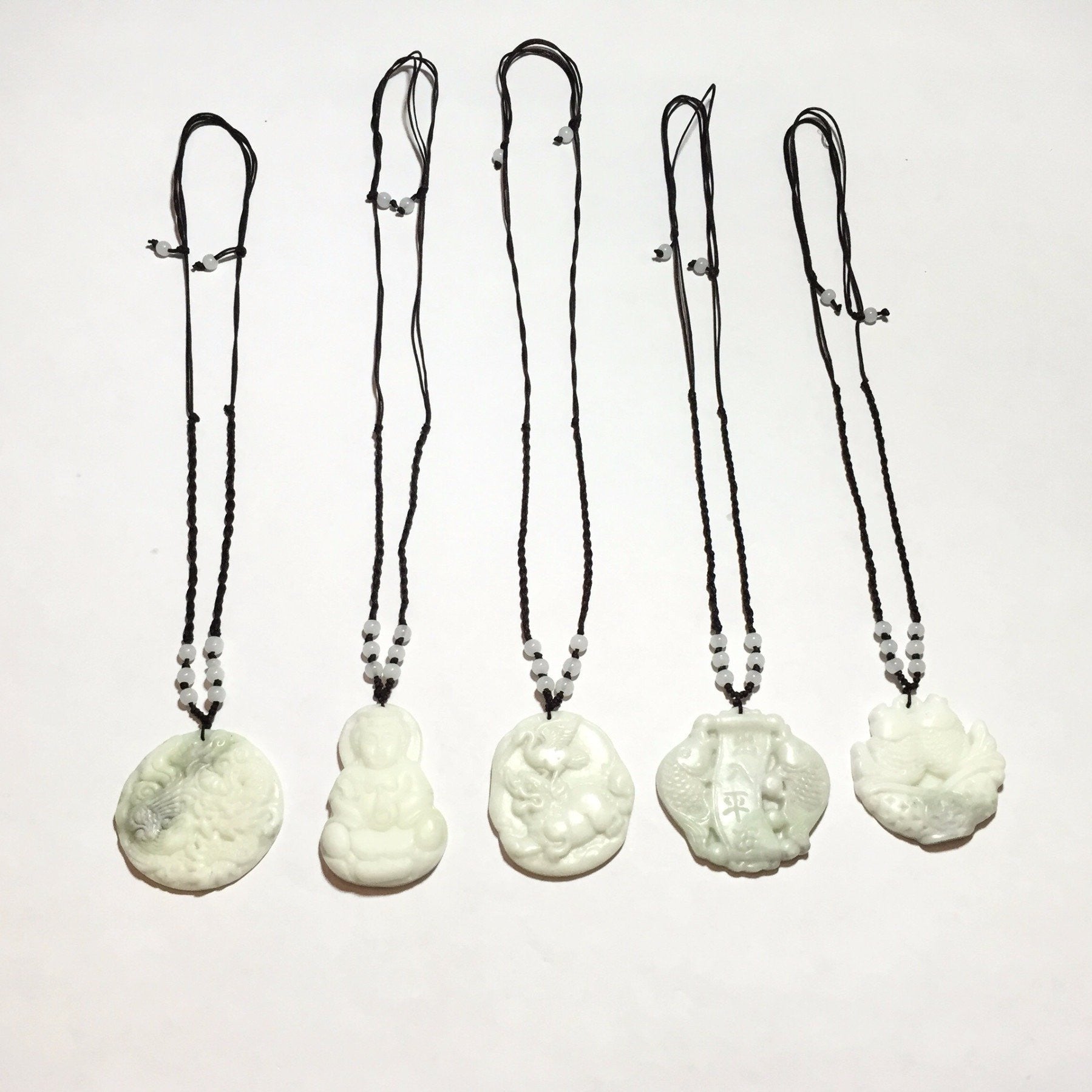 White Jade Koi Fish Necklace-Whitestone Jewelry Co.