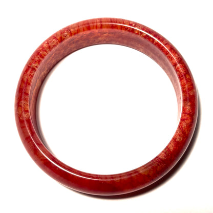 Chicken Blood Jade Bangle Bracelet 60 mm