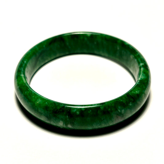 Green Jasper Bangle Bracelet