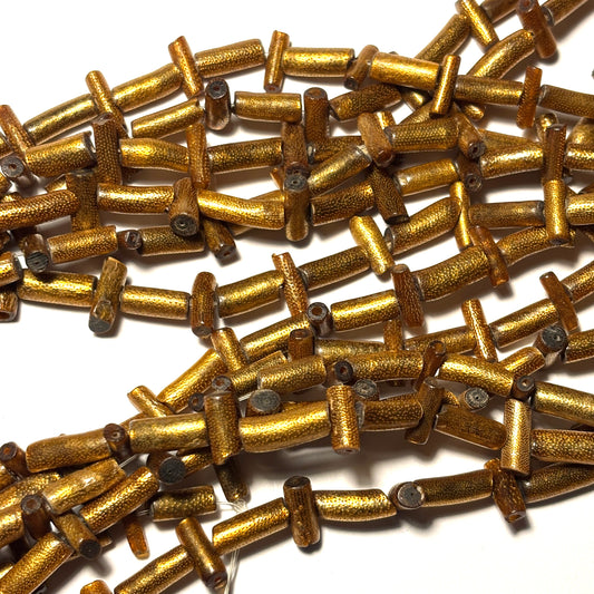 Vintage 1970s natural gold coral strand 16 in