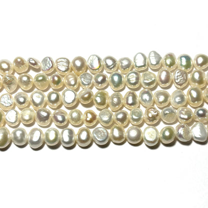 Natural Pearl Strand 6 mm beads