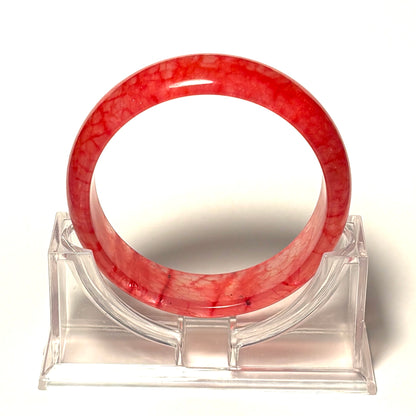 Chicken Blood Jade Bangle Bracelet 60 mm