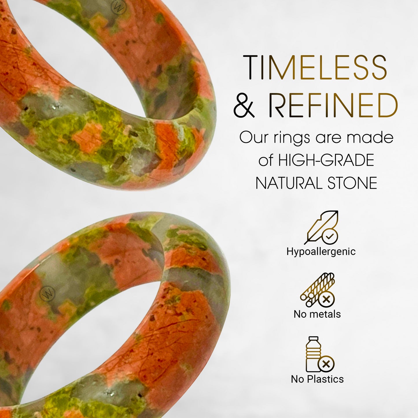 Tonina - Unakite - Natural Stone Band - Maya Collection