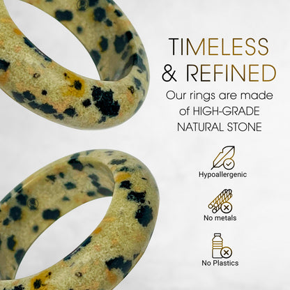 diego dalmatian jasper ring from whitestone jewelry co.