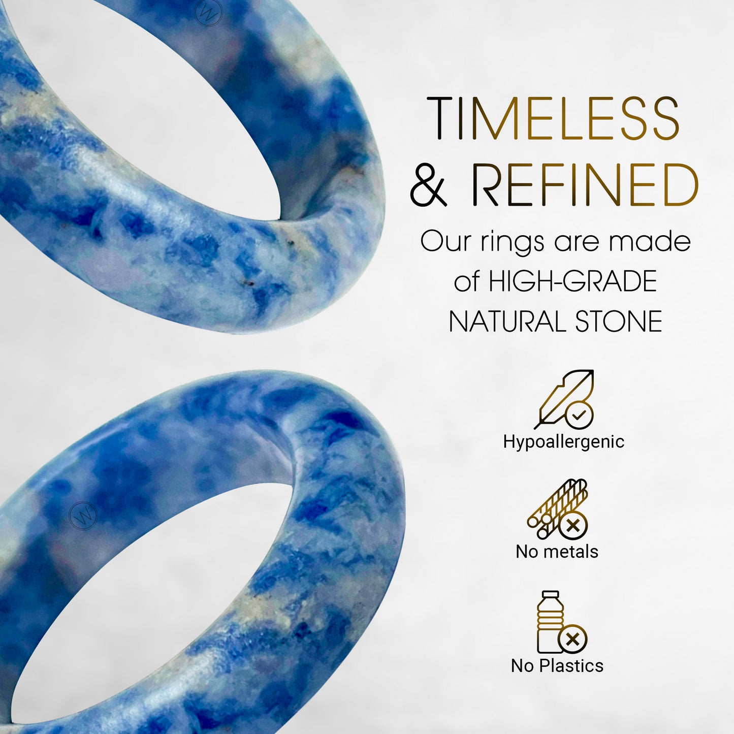 Polanco - Blue Sodalite - Natural Stone Band - Maya Collection