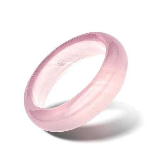 Palisades Pink Agate Stone Band Ring
