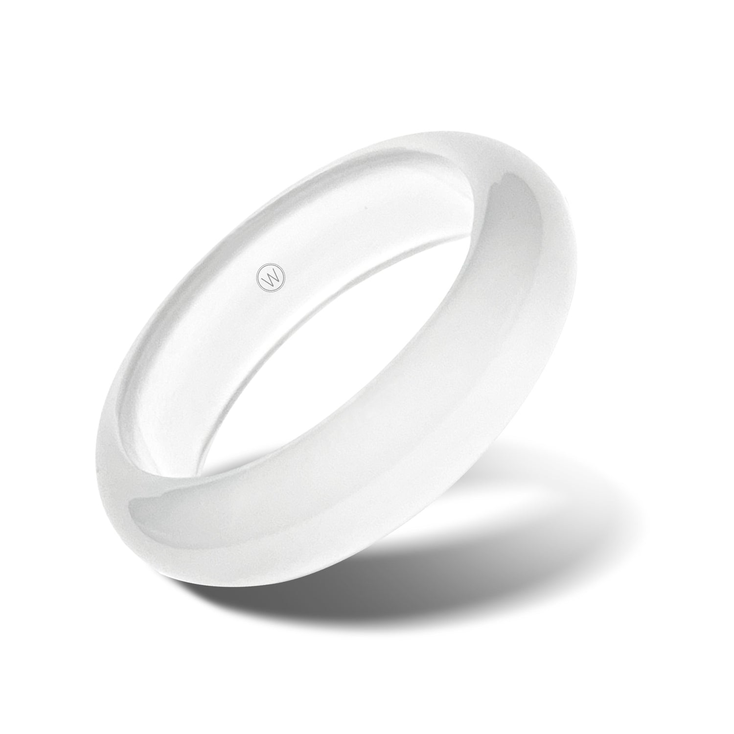 white agate ring, crown chakra stone by whitestone jewelry co.