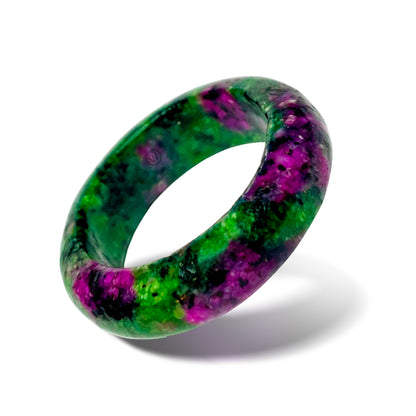 Zapotec - Ruby Zoisite Stone Ring - Maya Collection