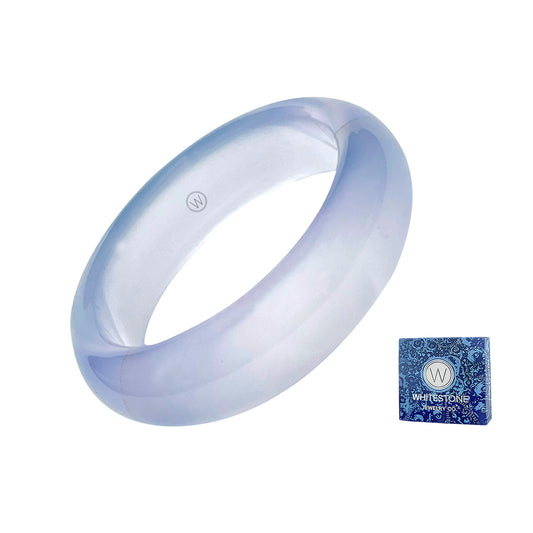 blue agate ring throat chakra stone by whitestone jewelry co.