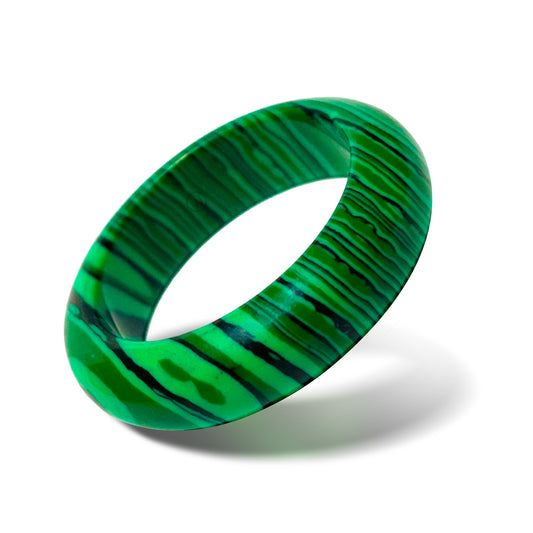 Tikal - Malachite (simulated) - Natural Stone Band - Maya Collection