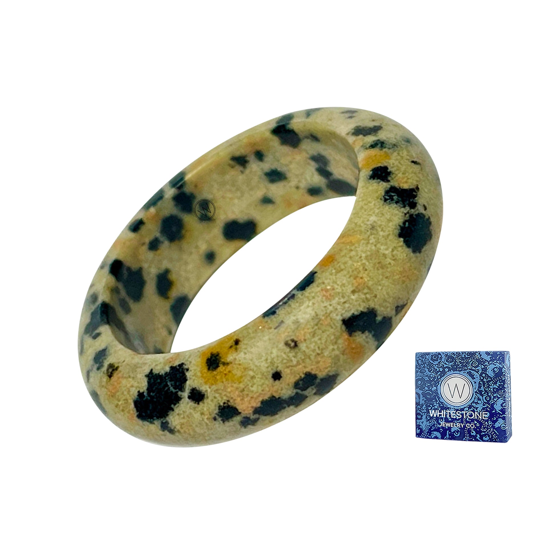 diego dalmatian jasper ring by whitestone jewelry co.