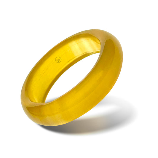 Olympic Yellow Agate Chakra Stone Ring