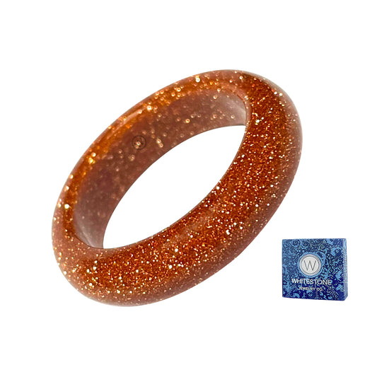 aztec goldstone ring by whitestone jewelry co.