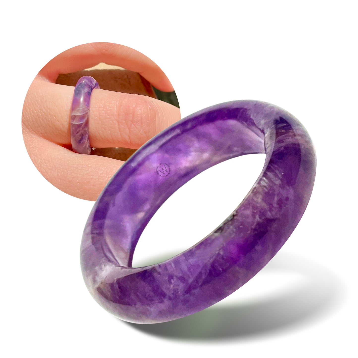 Laredo - Purple Amethyst - Natural Stone Band - Maya Collection