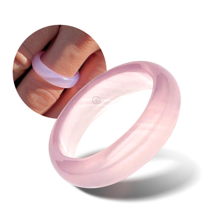 Palisades - Pink Agate Stone Ring - Angeleno Collection