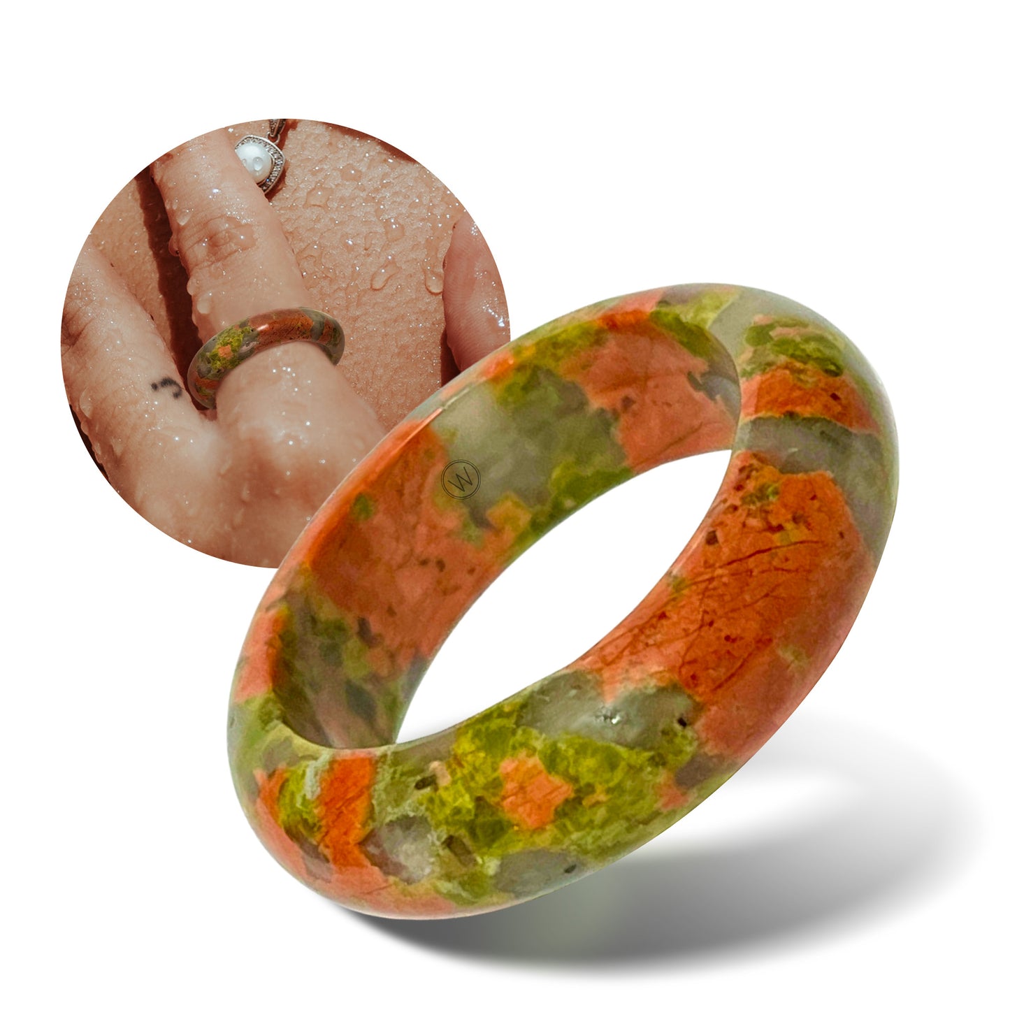 Tonina - Unakite - Natural Stone Band - Maya Collection