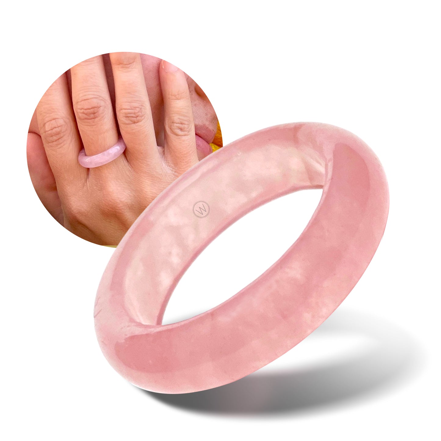 Frida - Rose Quartz - Natural Stone Band - Maya Collection