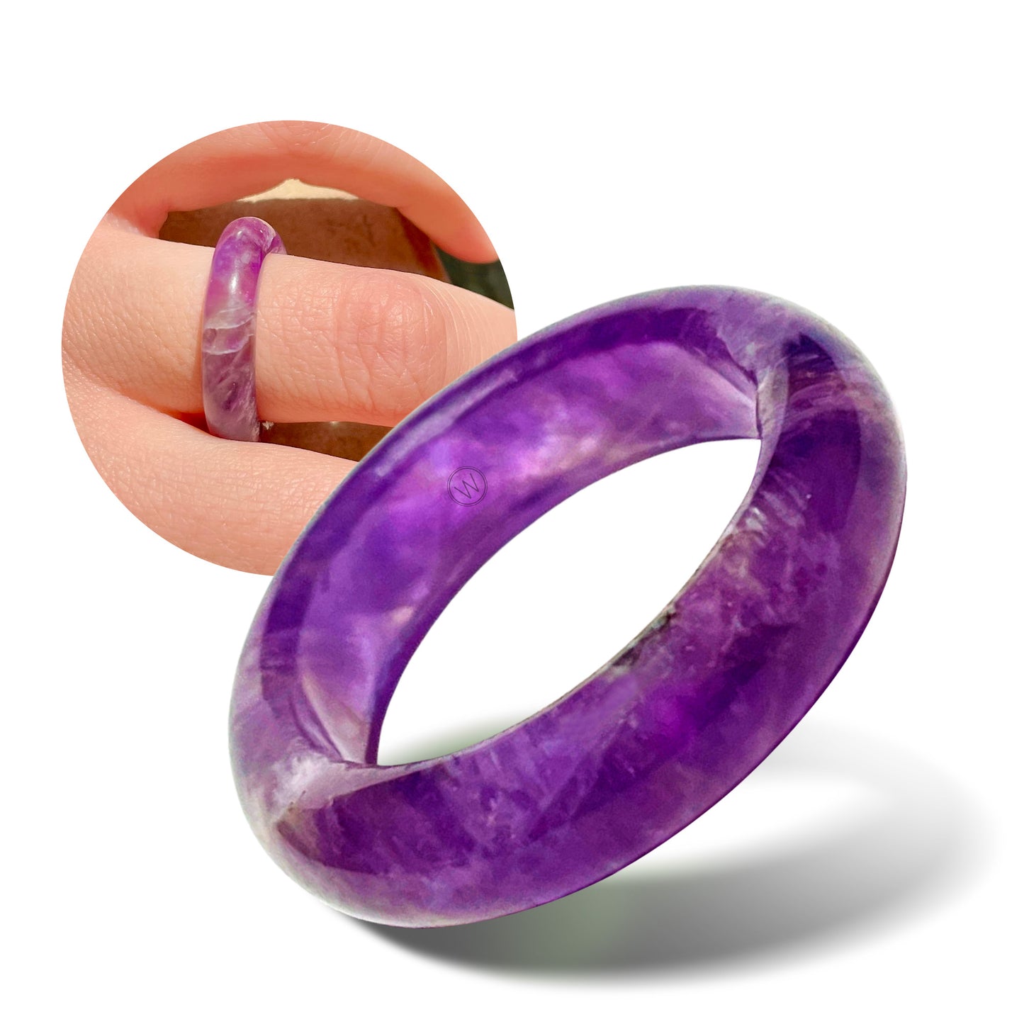 Laredo - Purple Amethyst - Natural Stone Band - Maya Collection