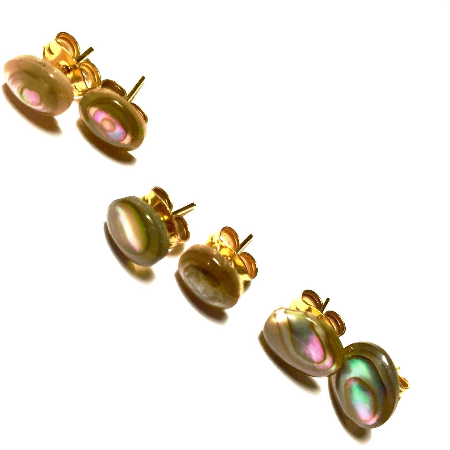 Abalone stud clearance earrings