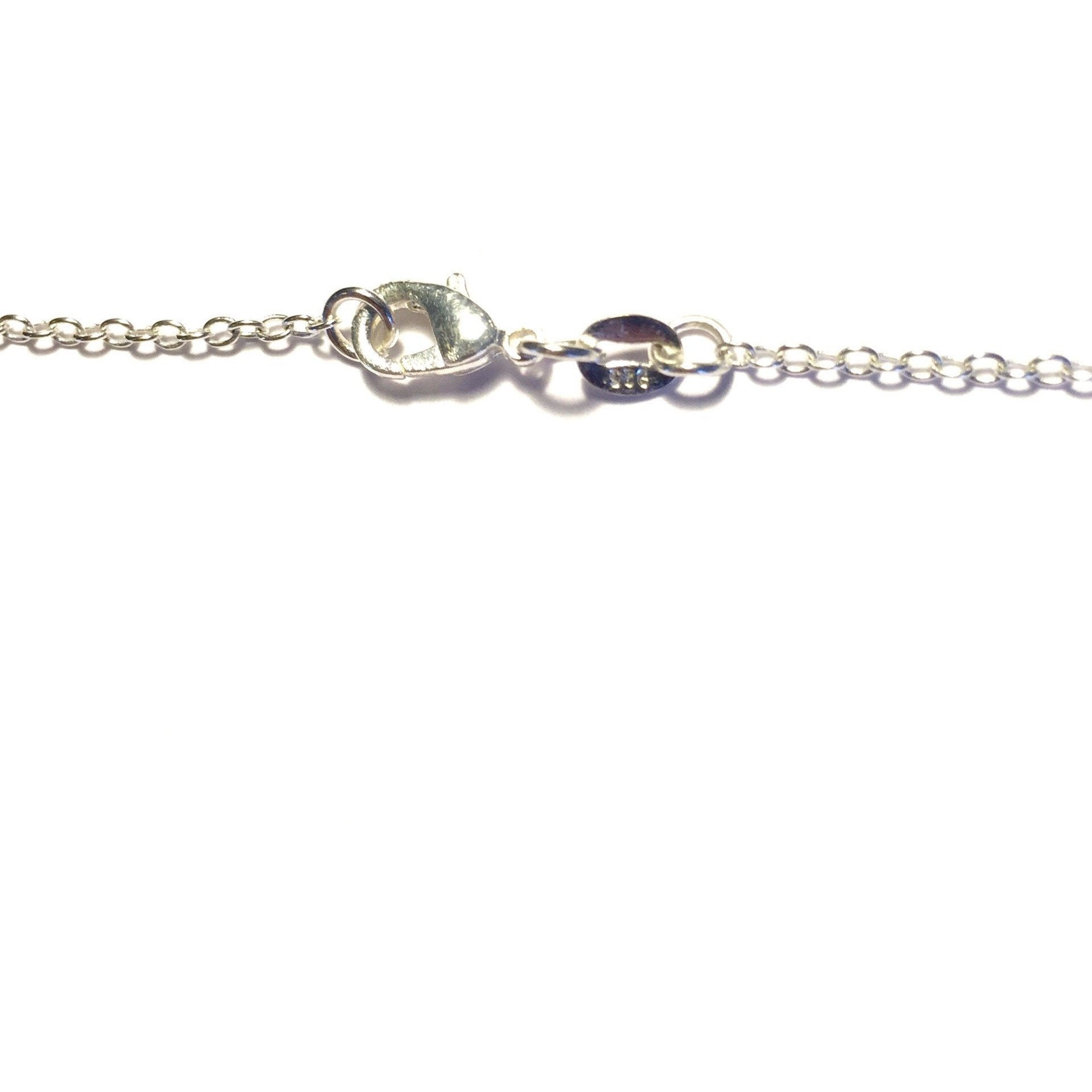 Black Onyx Heart Necklace-Silver Clasp-Whitestone Jewelry Co.