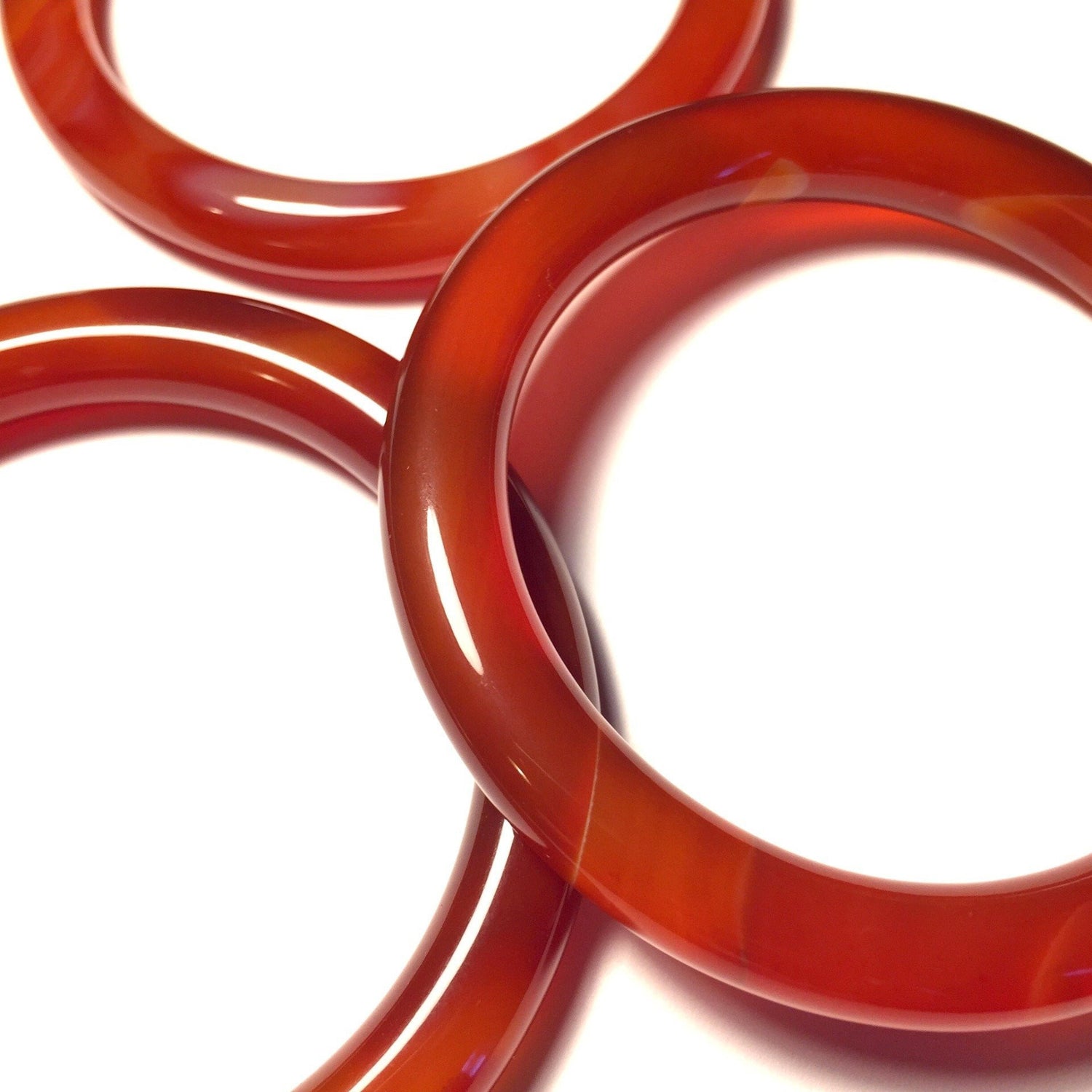 Carnelian Bangle Bracelet-Close Up-Whitestone Jewelry Co.