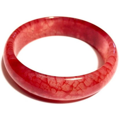 Chicken Blood Jade Bangle Bracelet-Whitestone Jewelry Co.