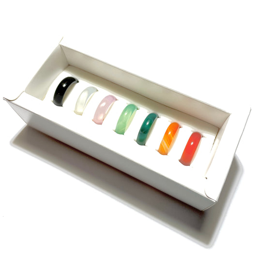 Chakra Stone Ring Set 7 Bands