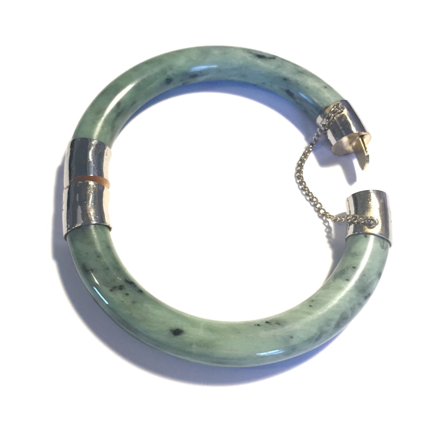 Jade Bangle Bracelet with Clasp-Whitestone Jewelry Co.