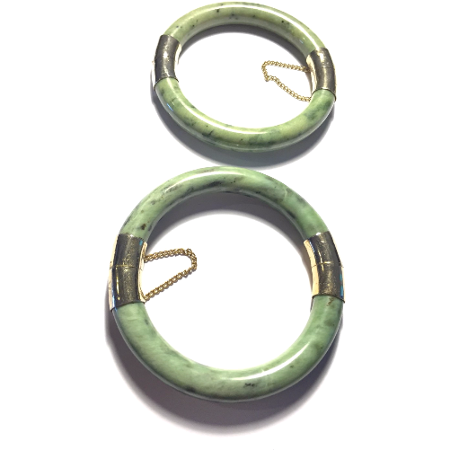Jade Bangle Bracelet with Clasp-Whitestone Jewelry Co.