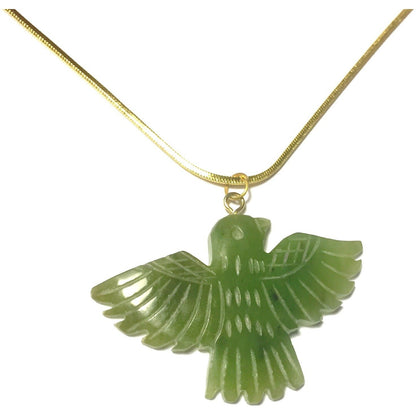 Jade Bird Necklace-Whitestone Jewelry Co.