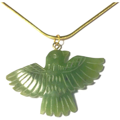 Jade Bird Necklace-Whitestone Jewelry Co.