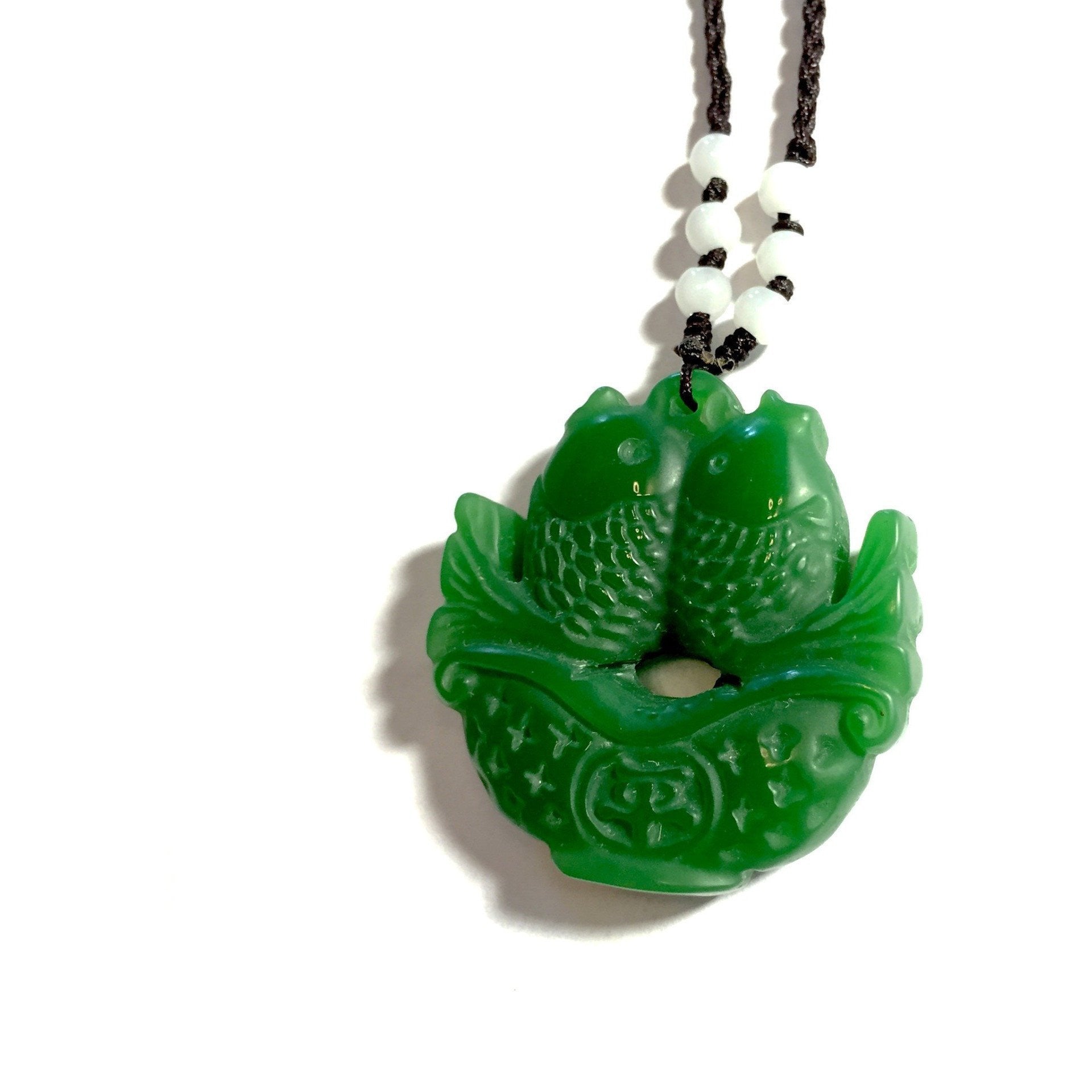 Jade Fish Necklace-Whitestone Jewelry Co.