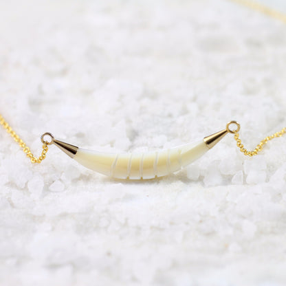 Mother of Pearl Gold Necklace-Whitestone Jewelry Co.