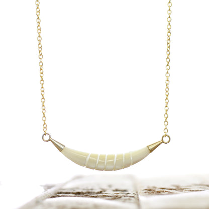 Mother of Pearl Gold Necklace-Whitestone Jewelry Co.