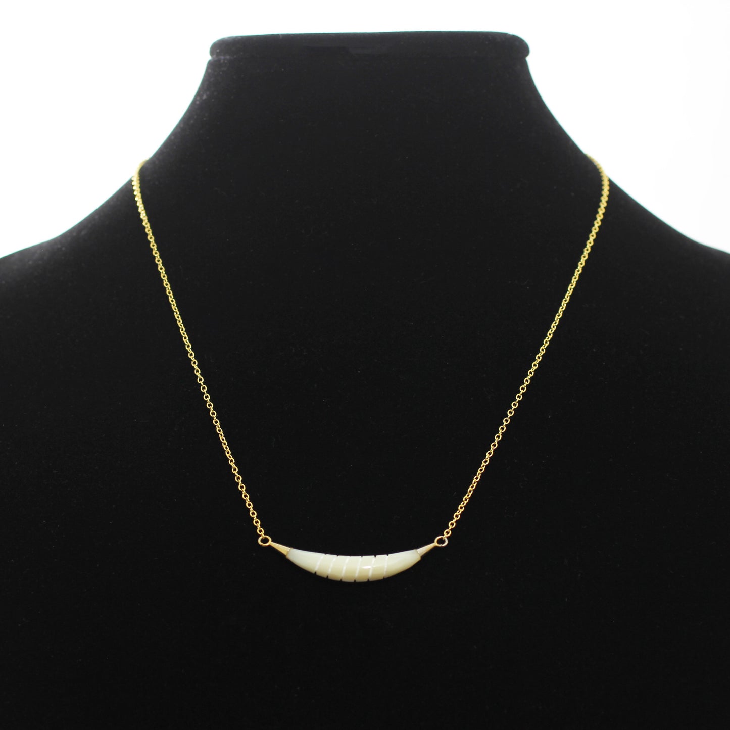 Mother of Pearl Gold Necklace-Whitestone Jewelry Co.
