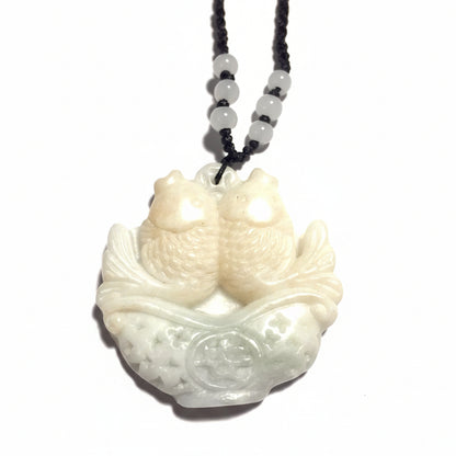 Two Fish Jade Necklace-Whitestone Jewelry Co.